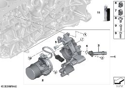 COOLING SYSTEM-COOLANT PUMP diagram for BMW 4 Series G26 Gran Coupé 430dX