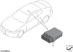 Boîtier électronique d'approche-ceinture diagram for BMW 4 Series G23 Cabriolet LCI M440iX