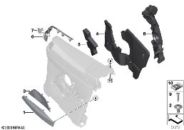 Pzas adosadas carenado lateral tras. diagram for BMW 4 Series G23 Convertible M440iX