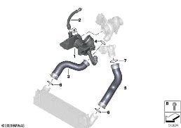 AIR DUCT diagram for BMW 2 Series F22 LCI 220d