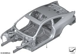 BODY SKELETON diagram for BMW 4 Series G22 Coupé M440dX