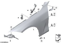 FRONT SIDE PANEL diagram for BMW 4 Series G22 Coupé M440dX