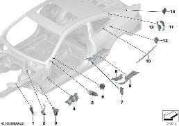 CAVITY SEALINGS diagram for BMW 4 Series G22 Coupé M440dX