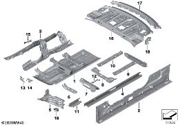 PARTITION TRUNK/FLOOR PARTS diagram for BMW 4 Series G22 Coupé M440dX