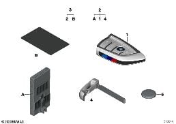 RADIO REMOTE CONTROL / SET FFB WITH BDC diagram for BMW 4 Series G22 Coupé M440dX