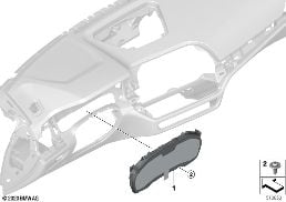 INSTRUMENT CLUSTER, HIGH diagram for BMW 3 Series G80 M3 M3