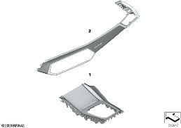 Mascherine decorative Individual, KA574 diagram for BMW X5 M F95 X5 M