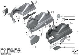 LEFT TRUNK TRIM diagram for BMW 5 Series G30 LCI 530d