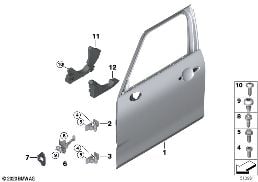 FRONT DOOR-HINGE/DOOR BRAKE
