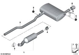 EXHAUST SYSTEM, REAR