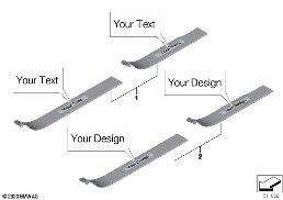 Kit reequipamento, placa soleira ilumin. diagram for BMW Rolls-Royce Cullinan RR31 Cullinan