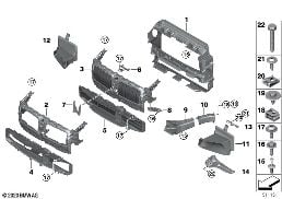 Conductos de aire diagram for BMW 4 Series G23 Convertible M440iX