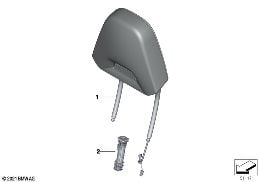 FRONT SEAT HEADREST, M-SPORTS SEAT diagram for BMW 3 Series G80 M3 LCI M3 Competition