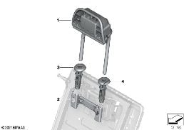REAR SEAT HEAD RESTRAINT