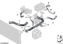 COOLING SYSTEM COOLANT HOSES