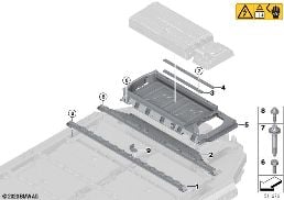 Hybridbatteri klämlist diagram for BMW iX3 G08 BEV iX3