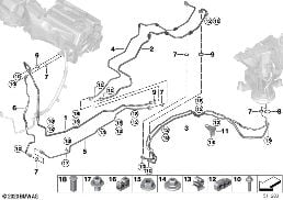 REFRIGERANT LINES, UNDERFLOOR diagram for BMW X7 G07 LCI M60iX