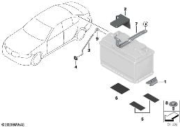 ORIGINAL BMW BATTERY ADD-ON PARTS diagram for BMW 3 Series G20 Sedan LCI 320d