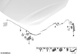 FRONT HATCH / LOCKING SYSTEM diagram for BMW 4 Series G22 Coupé M440dX