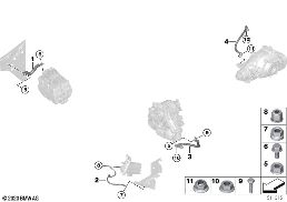 接地導線和等電位連接 HVS diagram for BMW X3 G01 LCI 30eX
