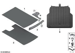 Revêtement de plancher e coffre AR diagram for BMW Rolls-Royce Phantom RR11 Phantom