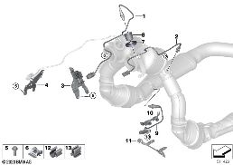 Lambdasonde/Anbauteile diagram for BMW X5 M F95 X5 M