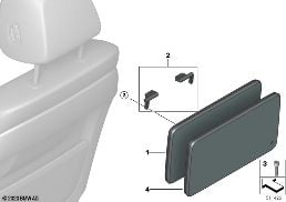 REAR COMPARTMENT MONITOR diagram for BMW X5 F15 25d
