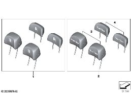 RETROFIT, HEADRESTS, PERSONALIZED diagram for BMW Rolls-Royce Ghost RR21 Ghost