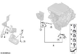 Jordkabel och potentialutj. HVS diagram for BMW iX3 G08 BEV iX3