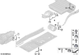 Καλώδ.γείωσης και αντιστάθμ.δυναμικ.HVS diagram for BMW 3 Series F30 LCI 330e
