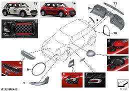 JCW AERODYNAMICS ACCESSORY PARTS  - F5X