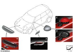 JCW AERODYNAMICS ACCESSORY PARTS  - F54