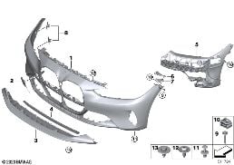 F トリム パネル diagram for BMW 4 Series G23 カブリオレ LCI 420i