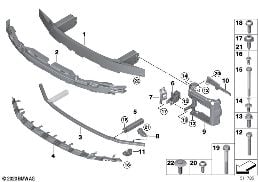 Soporte delantero diagram for BMW 4 Series G23 Convertible M440iX