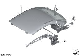 HARDTOP, RETRACTABLE diagram for BMW 3 Series E93 330i