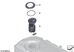 Kraftstoffpumpe / Füllstandsgeber diagram for BMW MINI Paceman R61 Cooper