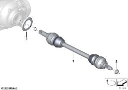 OUTPUT SHAFT diagram for BMW Rolls-Royce Dawn RR6 Dawn
