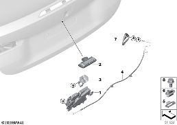 Système de fermeture coffre diagram for BMW 4 Series G23 Cabriolet LCI M440iX