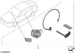 MASTER KEY LOCKING diagram for BMW 3 Series G80 M3 LCI M3