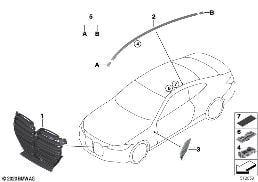 EXTERIOR TRIM / GRILL diagram for BMW 4 Series G82 M4 Coupé M4