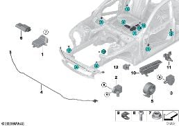 ELECTRIC PARTS AIRBAG diagram for BMW X3 G01 20i