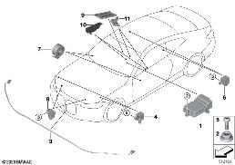 ELECTRIC PARTS AIRBAG diagram for BMW 4 Series G82 M4 Coupé LCI M4 CS