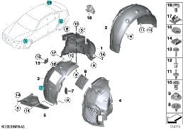 WHEELARCH TRIM diagram for BMW 4 Series F32 428i