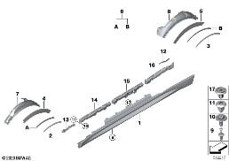 M COVER FOR ROCKER PANEL / WHEEL ARCH