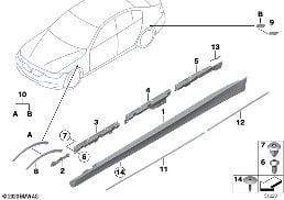COVER DOOR SILL / WHEEL ARCH
