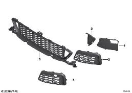 M TRIM DECOR ELEMENTS, FRONT