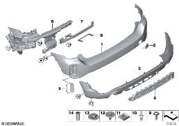 TRIM COVER, REAR