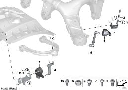 Sensor Leuchtweitenregulierung Allrad diagram for BMW X5 M F95 X5 M