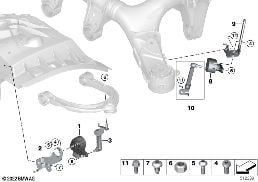 HEADLIGHT VERTICAL AIM CONTROL SENSOR diagram for BMW 7 Series G11 730i
