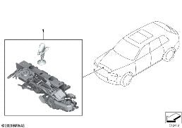 Reequipam., Spirit of Ecstasy iluminado diagram for BMW Rolls-Royce Cullinan RR31 Cullinan